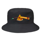 レコードの巣の狂気とチーズほとばしるピザ Bucket Hat