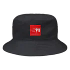 ペアTシャツ屋のシバヤさんの家族の時間(THE FAMILY TIME) 赤(BOX） Bucket Hat