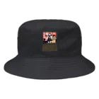 加納のThree chimpanzees Bucket Hat