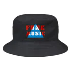 SANKAKU DESIGN STOREの赤青/青赤 とんがり FUNKMUSIC。 B Bucket Hat