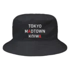 Tokyo Madtown KoiwaのTokyo Madtown Koiwa (白文字) バケットハット