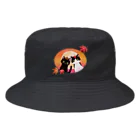 猫と音楽Strings Catの秋月 Bucket Hat