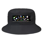 ぽんぽこあんぽんたんのエモい黒板　黒 Bucket Hat