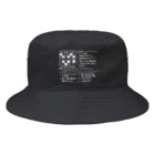 SF210のクロスワードパズル（ホワイト） Bucket Hat