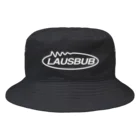 lawi0cir boutiqueのLAUSBUB LOGO② WHITE バケットハット