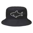 サメ わりとおもいのわりとシンプルなサメ2021白線 Bucket Hat