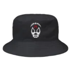 DRIPPEDのMIL MASCARAS MASK-ミル・マスカラスマスク 白ロゴ Bucket Hat