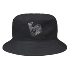 変Ｔ屋のルーポ君ホワイトライン Bucket Hat