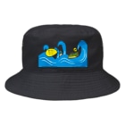 Drecome_Designの【金槌】波からキョトン【死ぬかと思った】 Bucket Hat