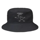 DRIPPEDのVITAMIN C C6H8O6-ビタミンC-白ロゴTシャツ Bucket Hat