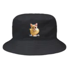 Le Chat Mignonne ル・シャ・ミニョンヌの【バケットハット】ポテ子とねこねこ食パンぽかん顔 Bucket Hat