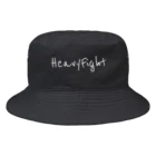 HFのHF バックロゴ　ホワイト Bucket Hat