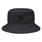 rilybiiの darkcharcoal chocolateBrown Bucket Hat