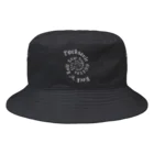 Rebelle Débutantの渦巻きLOGO（白Logo ver） Bucket Hat