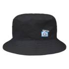 charlolのcamera ブルー Bucket Hat