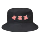 LalaHangeulの3匹のメンダコさん Bucket Hat