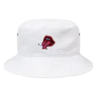 牛乳屋さんの蛇舌と煙草（ホワイト） Bucket Hat