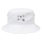 ねこ田ねこ子のこどもが描いたモノクロのてんとう虫の Bucket Hat