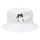 しろたんとふにゃり家の食卓の解せぬ猫 Bucket Hat