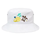 little lion house公式ショップ（大人のためのねこ）のホヌとレモンのハワイアン Bucket Hat