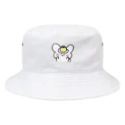 残業うさぎ🐰🌸の残業うさぎの「ご褒美ぷりん」 Bucket Hat