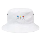 絵の具入れの信号機ヨガぼうにんげんくん Bucket Hat