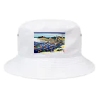 寿めでたや(ukiyoe)の葛飾北斎_冨嶽三十六景　東海道金谷ノ不二 Bucket Hat