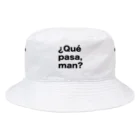 TシャツジャパンSUZURI店🇯🇵の¿Qué pasa,man?（ケパサメン）黒文字 Bucket Hat