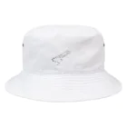 空き家のモノクロイグアナ Bucket Hat