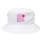 ポコどりラジオ物販コーナーのポコどりラジオ公式『ぽ』ロゴ Bucket Hat