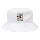 エド・ワード【江戸鉾の愛殿原】。の赤ポスト📮四条河原町 Bucket Hat