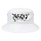 wanwanartの仲良しフクロモモンガ Bucket Hat