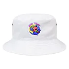 HxA paintshopの恐竜のトレックスとメンダコのあさひくん Bucket Hat