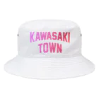 JIMOTOE Wear Local Japanの川崎町 KAWASAKI TOWN Bucket Hat