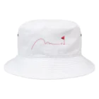 イラスト MONYAAT のトントントントンツーなゴルフTシャツ　ピンク Bucket Hat