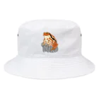 LalaHangeulのTOAD (ヒキガエル) 英字バージョン Bucket Hat