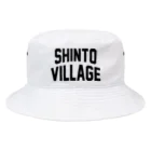JIMOTOE Wear Local Japanの榛東村 SHINTO VILLAGE Bucket Hat