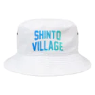 JIMOTOE Wear Local Japanの榛東村 SHINTO VILLAGE Bucket Hat