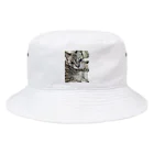 ねこの森でお散歩のフッワフワのシャムミックス Bucket Hat