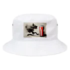 ハルいちLabの躍動感のある猫とコーラ Bucket Hat