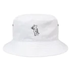 イラストレーター　Kqnq Mizunoのトリケラトップスしりーず Bucket Hat