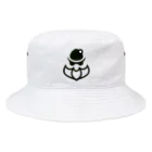 サンタｘマフィア オフィシャルshopのサンタ×マフィアロゴ【黒】 Bucket Hat