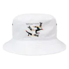 Drecome_Designのピラティス・シマウマ Bucket Hat