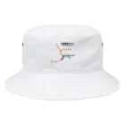 柏洋堂の上野東京ライン 路線図 Bucket Hat