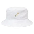 きなこきのこのカラフルなイカ Bucket Hat