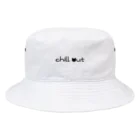 учк¡✼*のchill out(黒文字ver.) Bucket Hat