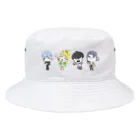 joseff_densanの陰キャラブコメ　SDキャラ集合絵 Bucket Hat