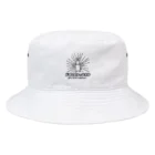 ドコムス刷りの後光ドコうさ Bucket Hat