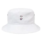 ブドウのお着物でお出かけニャンコ Bucket Hat