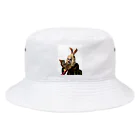 ヴァイオレットビアガーデンの新春デブうさぎガール Bucket Hat